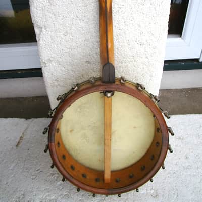 Slingerland Banjo Mandolin, 1920's, Birdseye Maple Pot, Tone Ring, 10 3/4" head, Abalone Inlays, Case image 20