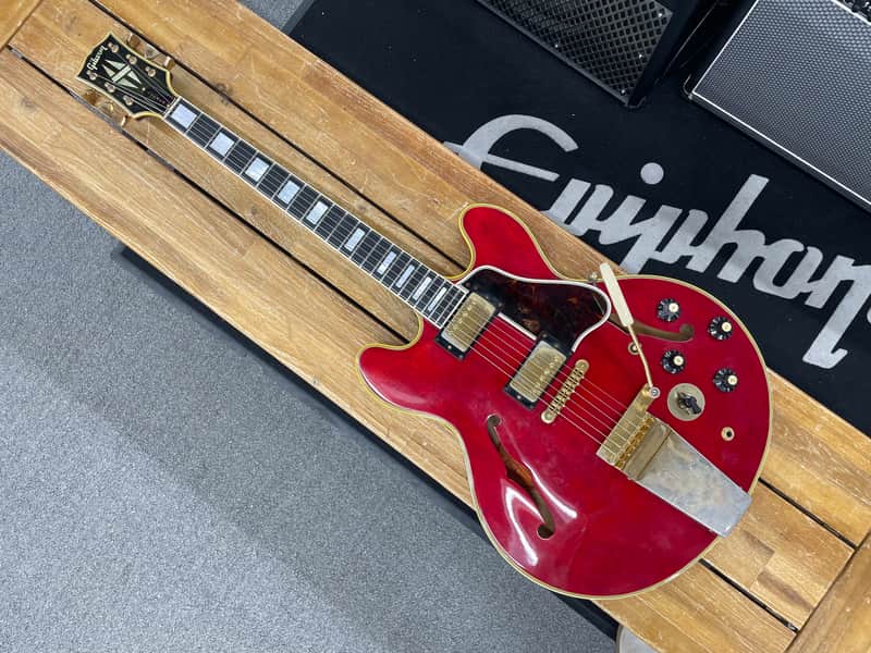 Gibson ES-355TD Stereo 1967 W/Maestro Vibrola - Cherry image 1