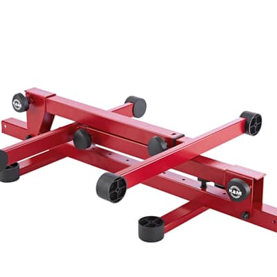 K&M 18820.019.91 Omega Pro Keyboard Stand, Red image 2
