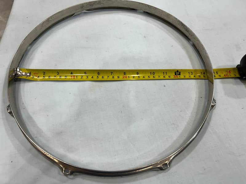 Ludwig 14"/8 lug Stick Chopper Steel Hoop (TDG-HP-1166) 50's - nickel plated image 1