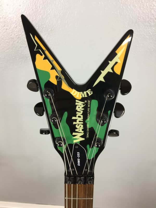 Washburn 333 Trendkill Dimebag Darrell Signature 1990's Camo Alien