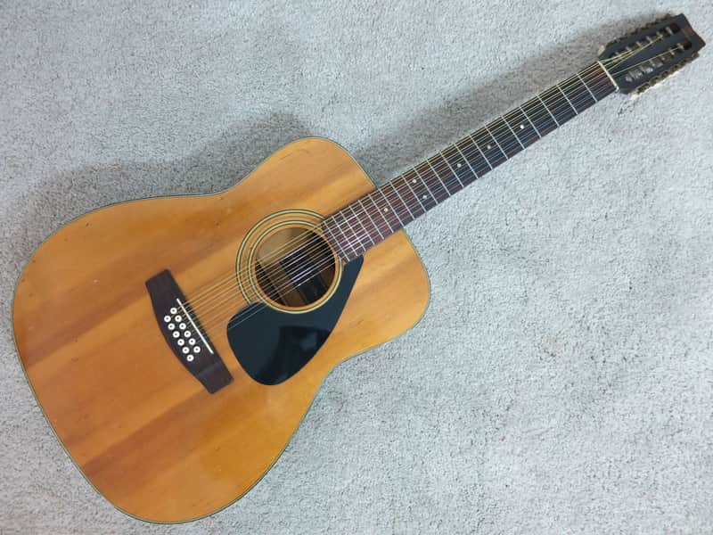 Vintage 1970s Yamaha FG-210 Acoustic Guitar Project High Action image 1