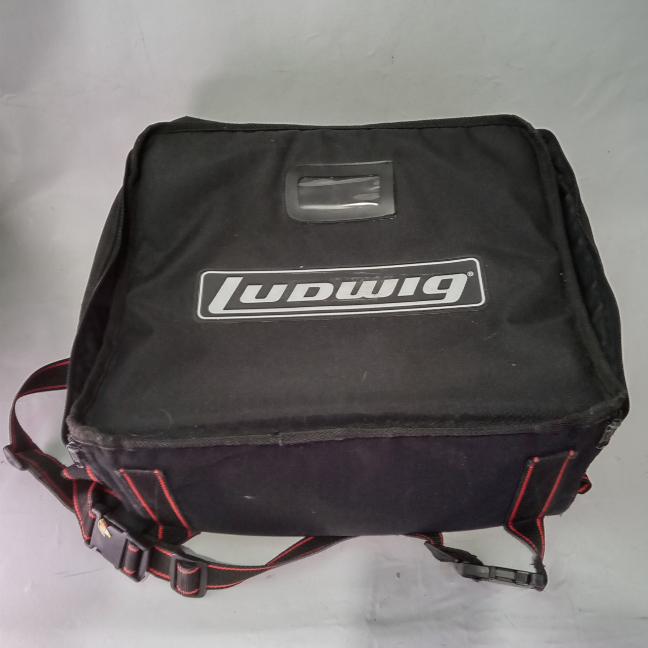 Ludwig 5x14" Snare Drum Case/Bag Soft-Shell Backpack/Shoulder Straps Block Logo — main photograph