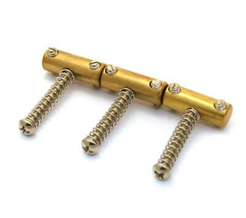Fender American Vintage Telecaster Compensated Bridge Saddles Brass image 1