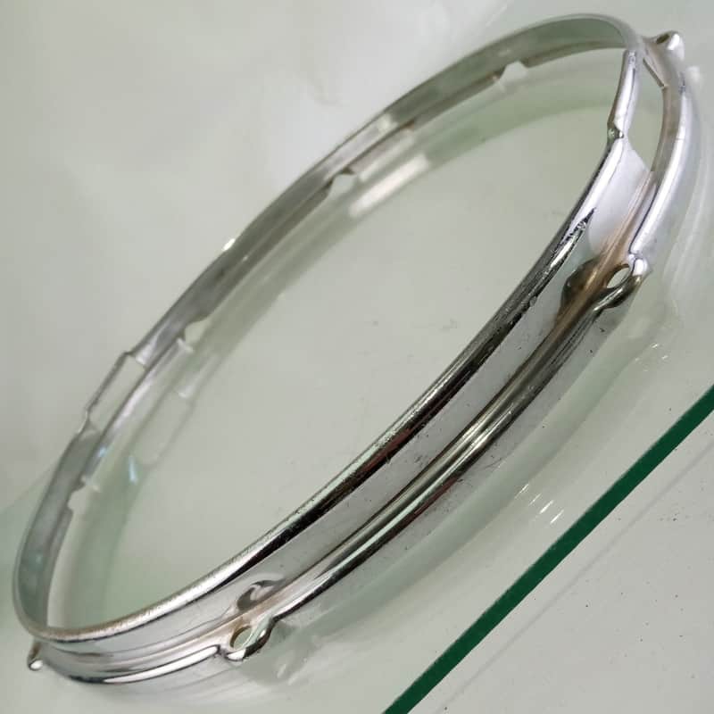 Slingerland 15"COB BRASS Stick-Saver Snare Drum Resonant Rim/Hoop Chrome 8Lug60s image 1