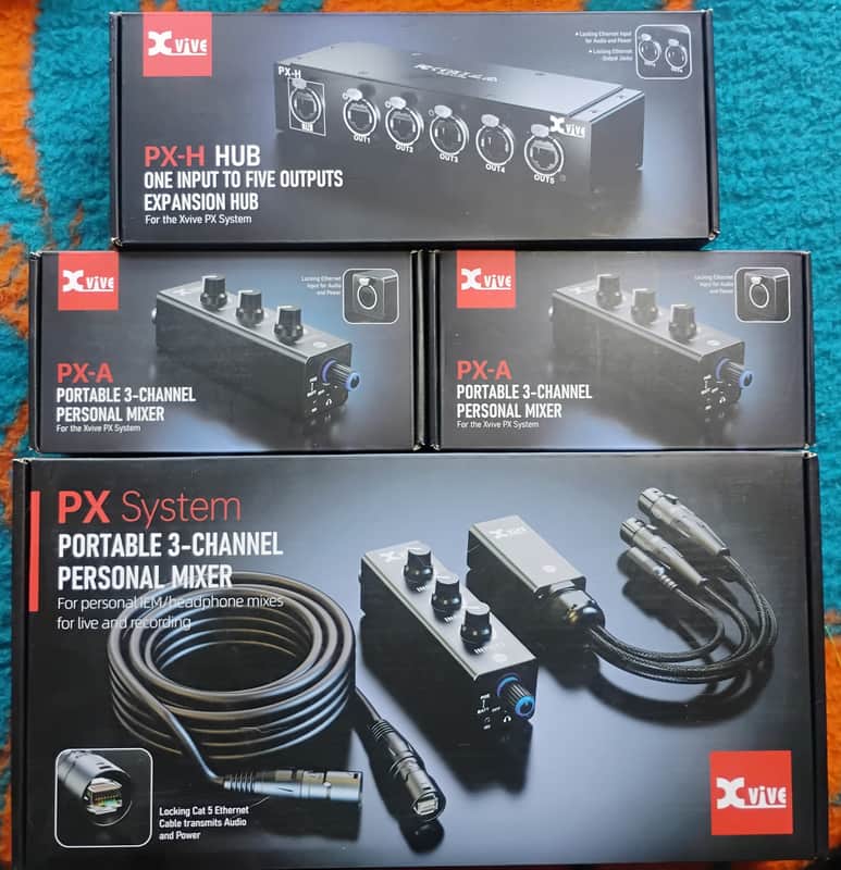 Xvive PX Personal Mixer and Headphone Amp System for Three Piece Group image 1
