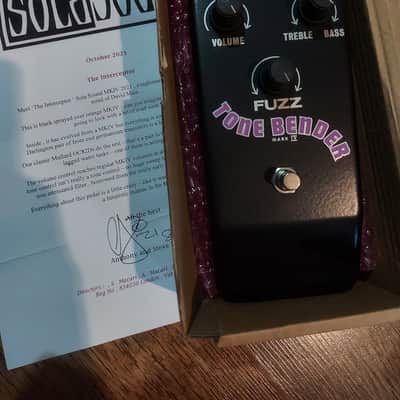Sola Sound Tone-bender MKIV "The Interceptor" October 2021 - Black image 5