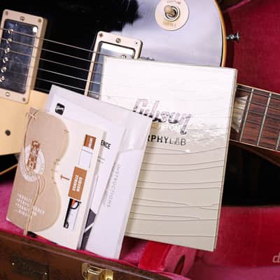Gibson Custom 1957 Les Paul Standard All Ebony Murphy Lab Light Aged image 17
