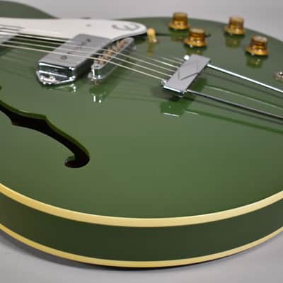 1966 Epiphone Casino Olive Drab Hollowbody Refin w/Bag image 10