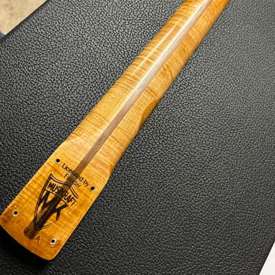 Musikraft Flame Maple Relic USA Stratocaster Neck with Tuners image 1