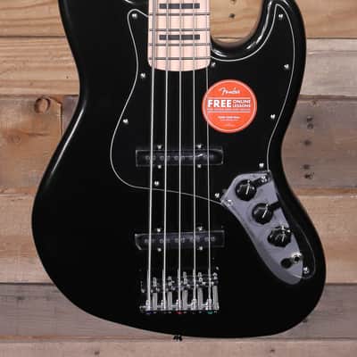 Squier Affinity Series Active Jazz V 5-String Bass Black Metallic image 1