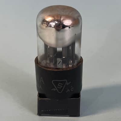 1950s Sylvania 6SN7GT Vintage Black Plate Chrome Top Preamp Tube! T266 image 2