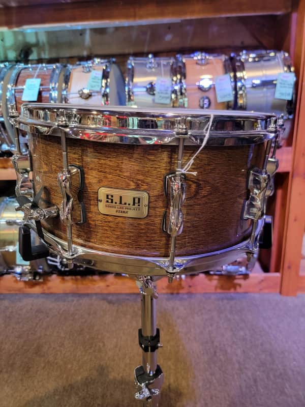 TAMA S.L.P. G-Hickory Snare Drum 14 x 6.5 Gloss Natural Elm image 1