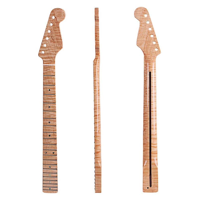 TGP 21 frets Tiger Flame Guitar Neck Replacement for ST Guitar,price include the import duty for US buyer image 1