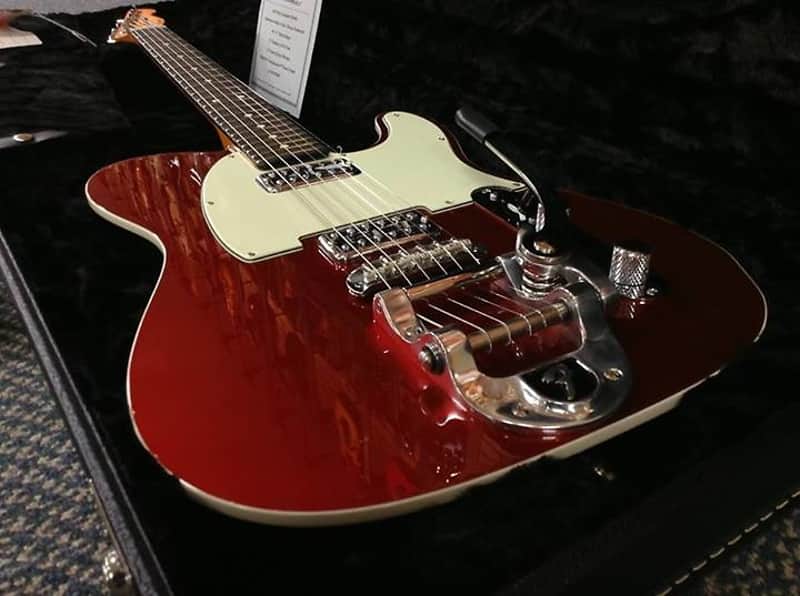 Fender Custom Shop Double TVJ Telecaster with B-5 Bigsby 9230100006 2013 Dakota Red image 1