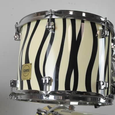 GMS Drum Co. Special Edition Zebra Drum Set image 7