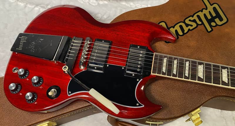 NEW! Gibson SG Standard '61 Maestro Vibrola Vintage Cherry - 6.95 lbs - Authorized Dealer! G07337 image 1