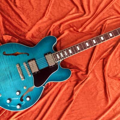 Gibson ES-335 Figured Ocean Water Perimeter * RARE Demo Model * image 1