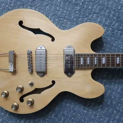 2021 Epiphone Casino Dot Guitar Reissue Natural Blonde Near Mint P 90s ES-335 Dot image 2