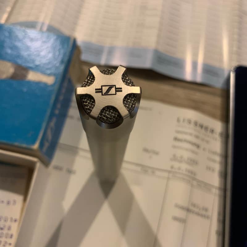 Mint vintage Sennheiser MKH 105 in original box and papers image 1