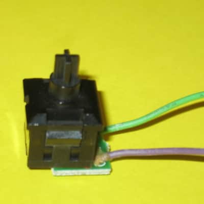 lightly used Boss ON / OFF Foot Switch - black hard plastic on very small green circuit board + green & purple wires for Boss compact size pedals (works fine) came off of a lightly used 2010 SYB5 pedal (NO pedal included / NO other items included) image 10