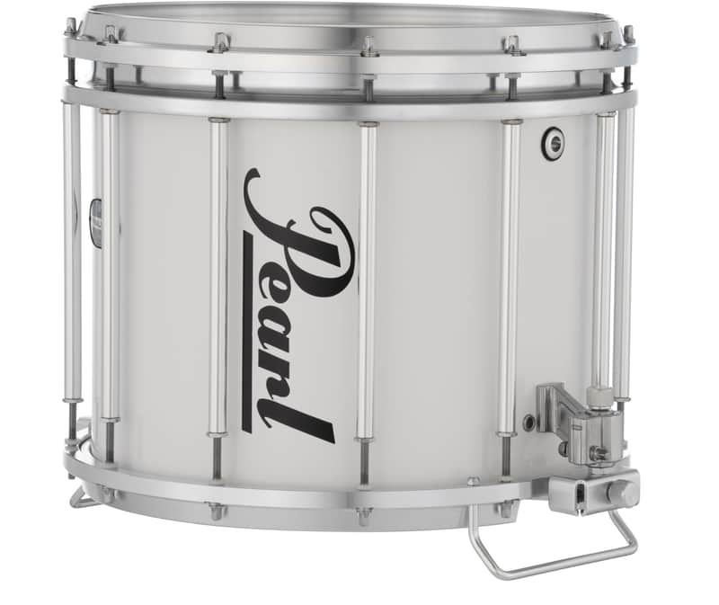 Pearl Marching Snare Drum, Pure White (FBX1412/A33) image 1