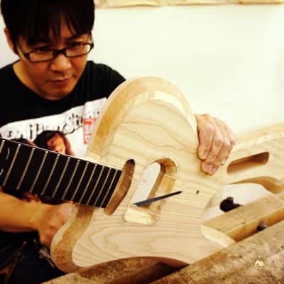2016 ESP GCA Custom Order "The R" Rock 'n' roll - Winner of Grand Prize Guitar Design - Black image 18