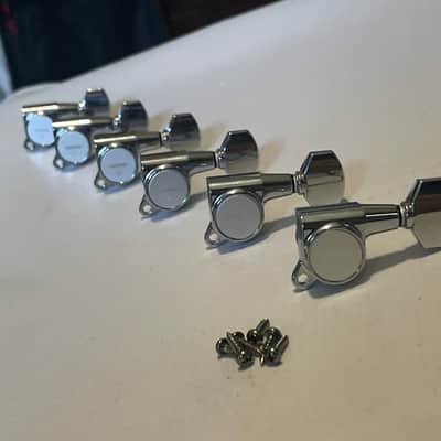 2010's Electric Guitar GOTOH SG38 Chrome Tuners Tuning Pegs 6 In Line
