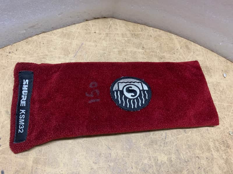 SHURE  A32VB VELVETEEN PROTECTIVE POUCH FOR KSM32 MICROPHONE-VINTAGE/MAKE OFFER!! image 1