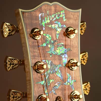 Gibson Dove Custom Shop Koa Masterpiece Acoustic Guitar Hummingbird image 1