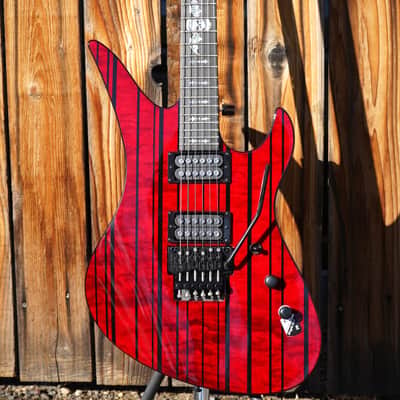 Schecter DIAMOND SERIES Synyster Gates Standard Plus   Transparent Deep Red 6-String Electric Guitar image 2