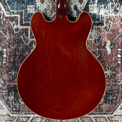 1967 Gibson Trini Lopez Standard Vintage Cherry Made In Kalamazoo ES335 Body Firebird Neck Semi Hollowbody Electric Guitar W/ Custom Shop Lifton Hardshell Case! image 8