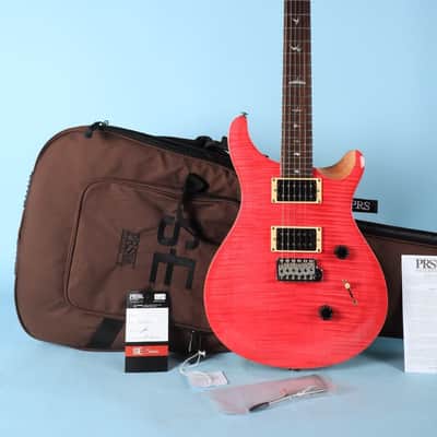 2021 PRS Paul Reed Smith SE Custom 24 Electric Guitar Bonnie Pink w/ Gig Bag image 2