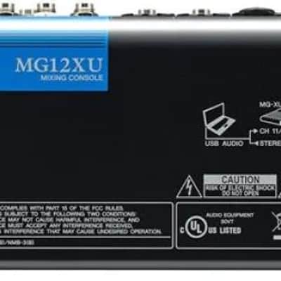 Yamaha MG12XU | Mixer with 6 Mic + 2 Stereo Inputs | USB, Effects & Compression image 3