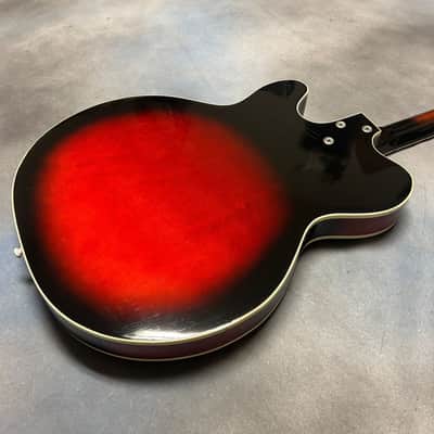 1960's Harmony H-66 Vibra Jet Sunburst w/OSSC & Strap & Cord ! 1-OWNER !! RARE!!! image 5