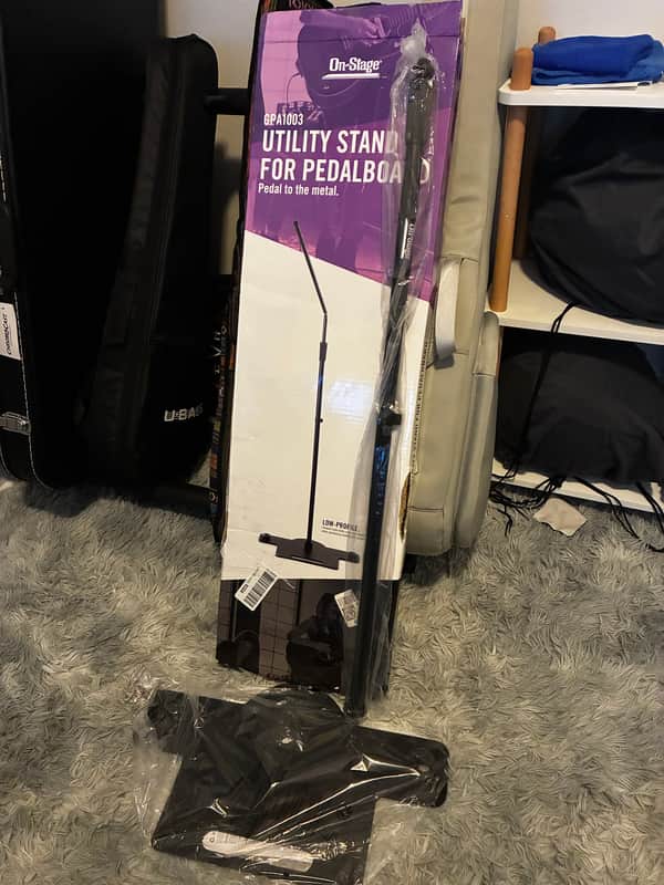 On-Stage GPA1003 Utility Stand for Pedal Board 2010s - Black image 1