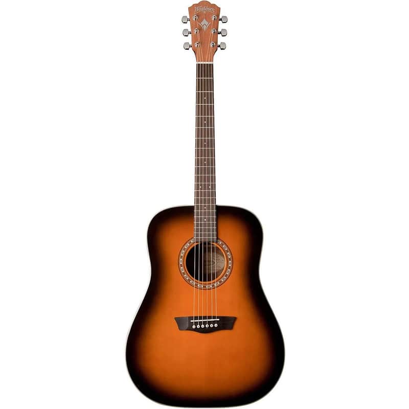 Washburn Harvest Series D7SATB Dreadnought Acoustic Guitar, Tobacco Sunburst image 1