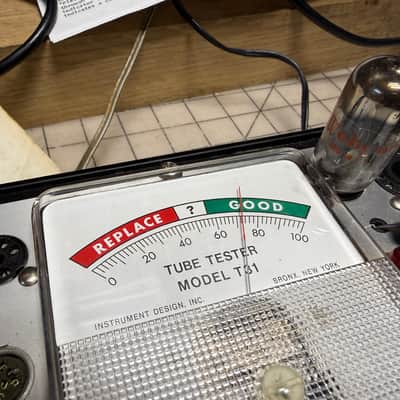 Pair of Webcor 12AX7A Tube Short Gray Plates Square Getters image 6