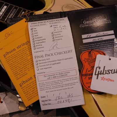 Gibson Custom shop 1963 Lespaul SG Custom Maestro Vibrola 2010 Classic White image 11
