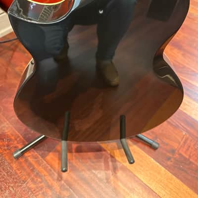 Washburn USA NV100 Custom Shop Acoustic Electric Thin Body - Black image 8