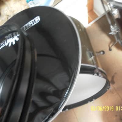 Gear4Music Vintage bass drum.. Metallic Silver image 3
