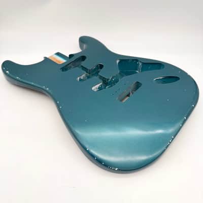 MJT Stratocaster Body Alder Relic Nitro Sherwood Green mjt6666 image 3