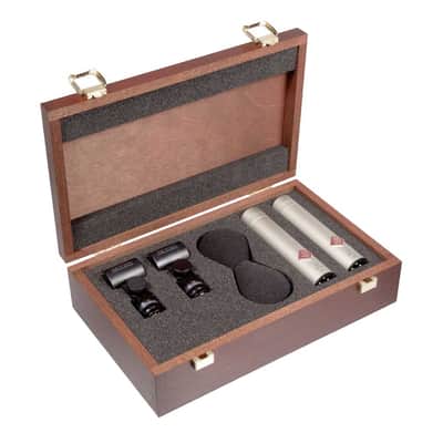 Neumann KM184 (Nickel) Mic Microphone Matched Stereo Pair SKM184 KM184NI image 1