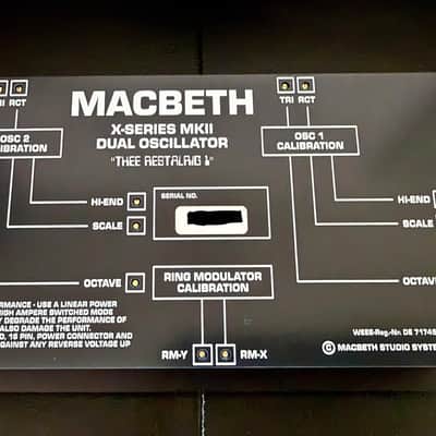 *New-in-Box* Iconic Macbeth X-Series Dual VCO MKII - Fully Analog - 100% Discrete Circuit - Made in UK 🇬🇧 image 8