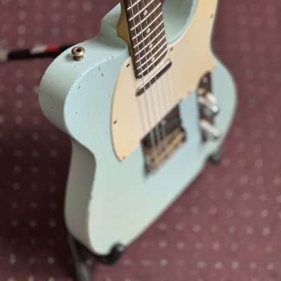 Valkenburg USA SH “Knackered” Sky Blue 2023 – Aged Finish, Handwound Pickups, Boutique Tele Killer image 4