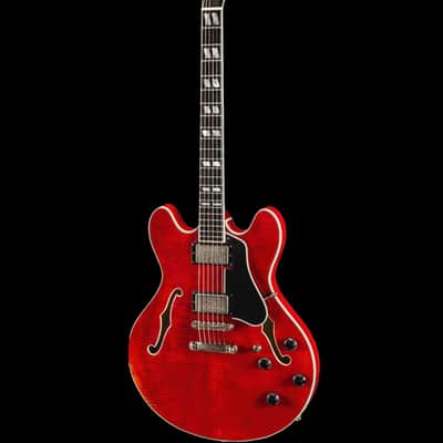 Eastman T59/v-RD Semi Hollow Antique Red Electric Guitar image 3