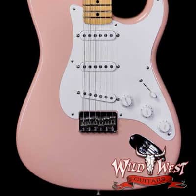 Fender Custom Shop Vintage Custom '55 1955 Hardtail Stratocaster Time Capsule Package Aged Shell Pink 7.25 Pounds image 1