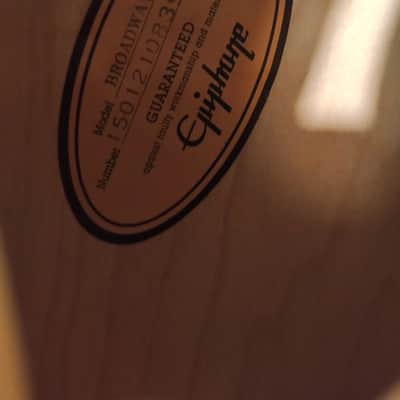 Epiphone Broadway Reissue with Rosewood Fretboard 1997 - 2018 - Natural image 6