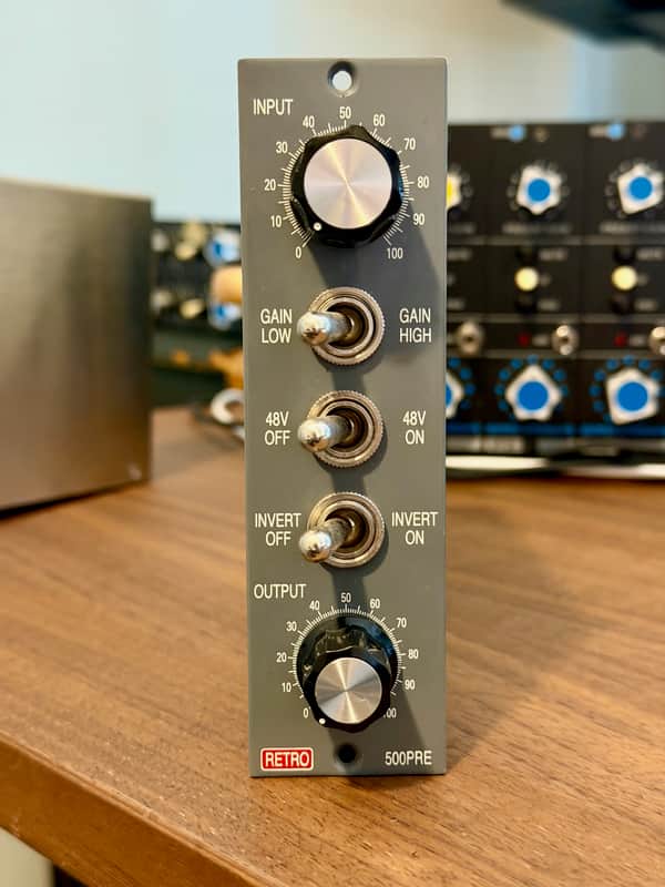 Retro Instruments 500PRE 500 Series Tube Mic Preamp Module 2019 - Gray image 1
