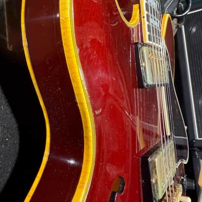 Gibson ES-355TDC "Mono" 1967 - ultra rare 1 of a kind in Sparkling Burgundy w/Mono Electronics. image 13